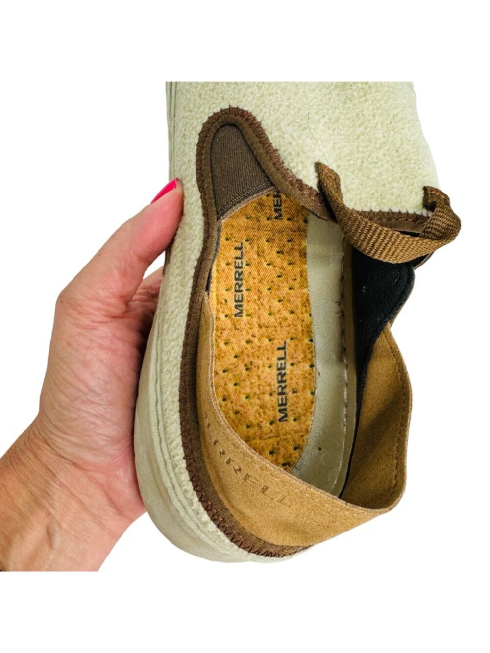 Merrell Women's Size 10 Hut Cozy Moc 'Smore' J003248 Slip-On Loafer Shoe Fleece - Picture 7 of 8